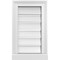Ekena Millwork Vertical Surface Mount PVC Gable Vent: Functional, w/ 2"W x 2"P Brickmould Sill Frame, 12"W x 20"H GVPVE12X2003SF - alternate 1